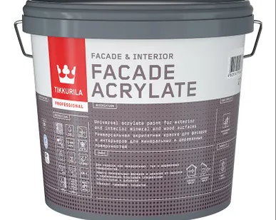 фото Краска акрилат фасад 2,7л база С гл/мат Tikkurila FACADE Acrylate (1) (под заказ) П