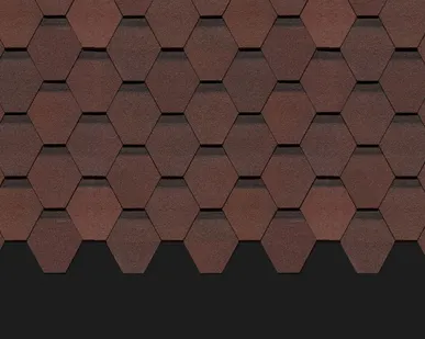 фото Черепица гибкая Docke PREMIUM Шеффилд Зрелый каштан (3 м2 / упак)