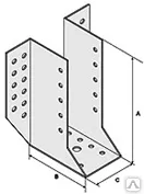фото Опора 140х76х 50х2мм бруса раскрытая, цинк