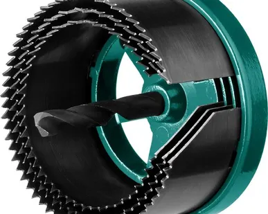 фото Пила сегментная наборная KRAFTOOL по дереву, 3 полотна: 60-67-74x32 мм