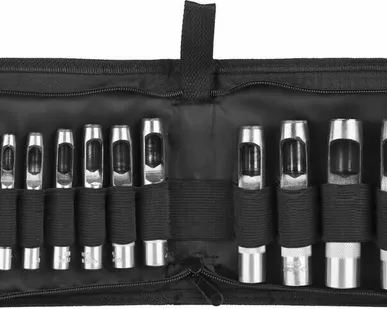 фото Набор пробойников для кожи (15шт.) 3-25мм ЗУБР