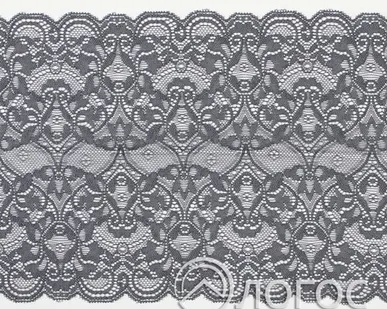 фото Кружево стрейч гипюр арт. 18108 170 мм, серый