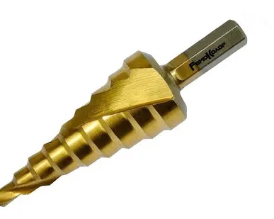 фото Сверло по металлу ступенчатое 6-20 спиральное HSS TIN РемоКолор 35-6-620