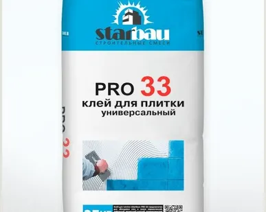 фото STARBAU КЛЕЙ ДЛЯ ПЛИТКИ УНИВЕРСАЛЬНЫЙ PRO 33 (25 КГ)