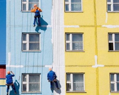 фото покраска промышленных помещений