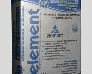 фото Гидроизоляция проникающего действия &quot;Элемент&quot;