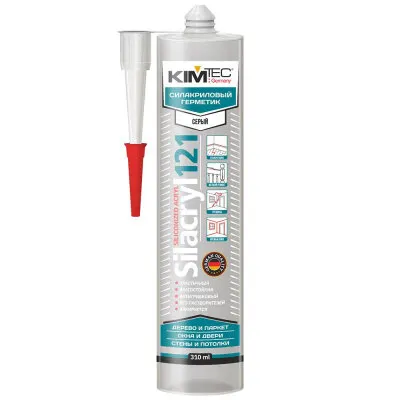 Фото №0 KIM TEC Герметик Silacryl 121 серый 310мл (02-04-78)