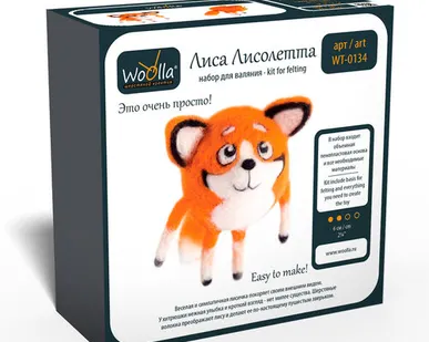 фото "Woolla" WT-0134 "Лиса Лисолетта" набор для валяния .