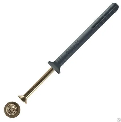 Фото №0 Дюбель с шурупом 6х60 мм потай (упаковка 200 шт)