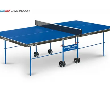 фото Стол теннисный Game Indoor с сеткой Синий