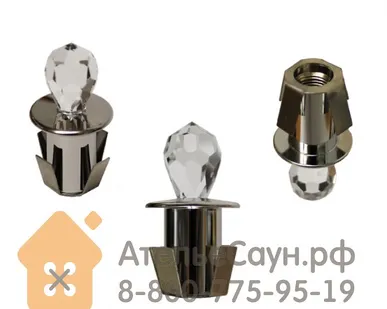 фото Хрустальная насадка Cariitti CR-16 (1540062, хром, длина кристалла - 16 мм)