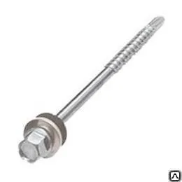 Фото №0 Саморезы для сэндвич-панелей оцинкованные с шайбой EPDM 6,3х 205