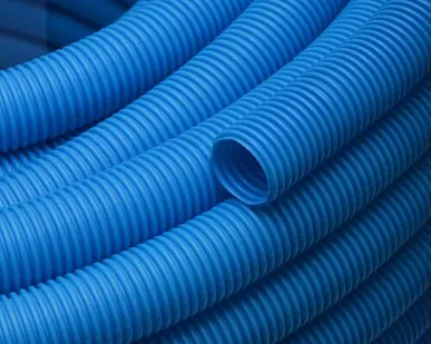 фото Кожух гофрированный таэн для м/п трубы Ду 20, 26, синий. Бухта - 50 м.