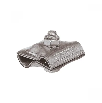 Фото №0 Держатель-зажим соединительный круглого проводника EZETEK 8-10 мм, оцинк. упаковка 5шт