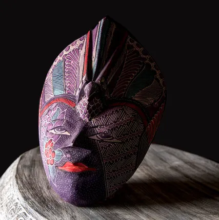 Фото №0 Маска "Павлин" на богатство, пурпурная, 29см*20,5см, Chateau Collection CC-MASK-PP