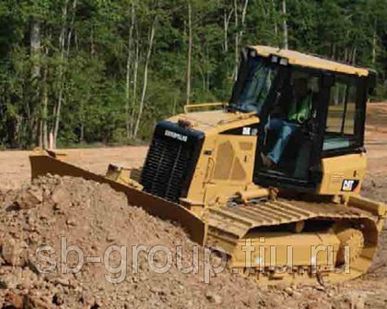 фото Аренда болотного бульдозера CAT D5 k, планировщик от 12500