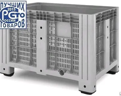 фото Контейнер пластиковый iBox 1200х800 перфорированный, на ножках IPLAST