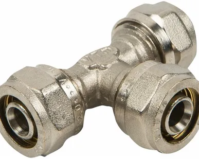 фото Тройник VALTEC VTm.331.N.161616 16x16x16 обжим (цанговый)