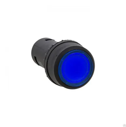 Фото №0 Кнопка SW2C-10D с подсветкой синяя NO EKF