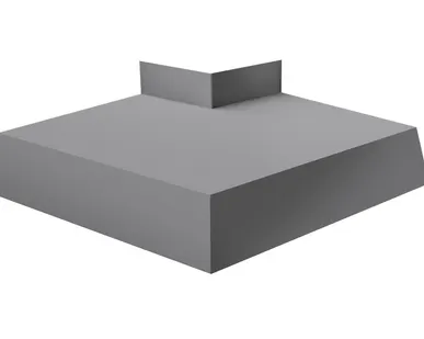 фото Угол отлива внешний 50 0,5 GreenCoat Pural BT, matt с пленкой RR 21 светло-серый (RAL 7040 серое окно)