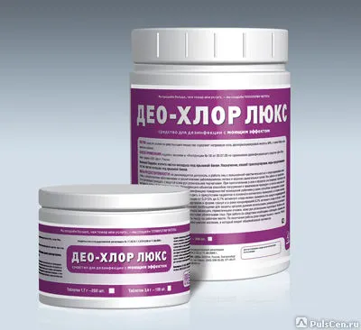 Фото №0 Средство для дезинфекции Део-Хлор (банка 300 таб.)