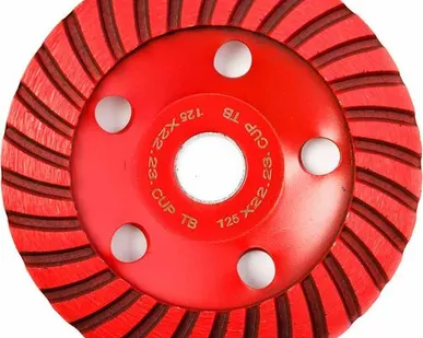 фото Чашка алмазная шлифовальная REDVERG 125мм TURBO (900391)