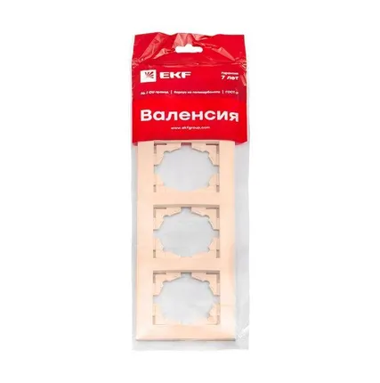 Фото №2 Рамка 4-м Валенсия крем. PROxima EKF EWM-G-304-20