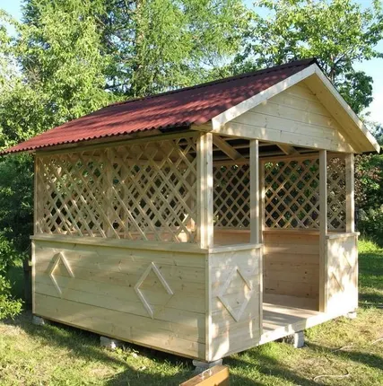 Фото №0 Беседки различных форм, конструкций и размеров