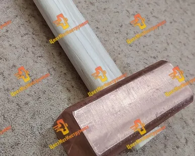 фото Кувалда медная искробезопасная 2кг 3кг 4кг 4,5кг 5кг 6кг 8кг 10кг 12кг c деревянной ручкой в Москве