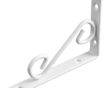 фото Кронштейн декор. белый 250*125