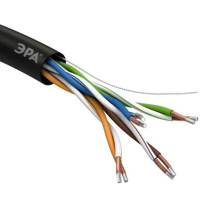 Фото №0 Кабель  UTP 4x2x24AWG Cat5e CCA PE OUTDOOR 305м SIMPLE (м) ЭРА Б0044436