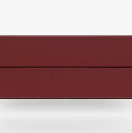 Фото №0 Сайдинг Металлический сайдинг «Евробрус» 0.47-0.50 мм RAL 3003, Рубин