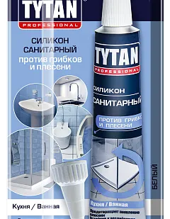 фото Герметик силиконовый санитарный белый 85мл TYTAN
