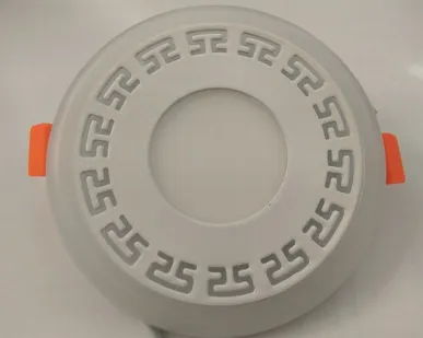 фото Светильник встраиваемый LED 6W 4000K AL2440 круг белый с подсветкой d120мм Feron