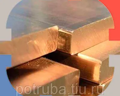 фото Бронзовая плита 14х500х500 БрНБТ