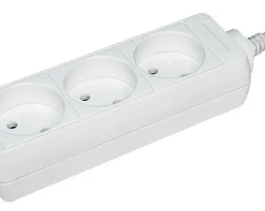 фото Удлинитель 3х3м без заземл. 10А IP20 У3 2P ИЭК WYP10-06-03-03-N