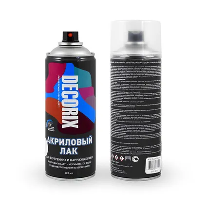 Фото №0 Лак-спрей Decorix A32 глянцевый 520 мл