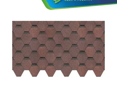 фото Гибкая черепица Docke Standart сота Коричневый