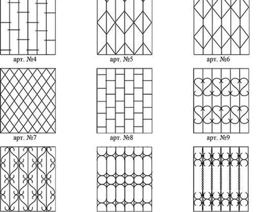 фото 010 Объемная решетка металлическая.  Полимерная окраска.