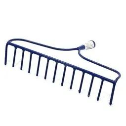 фото Грабли прямые 13 зубцов без черенка "ЕВРО" (Металлик)