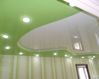 фото Натяжной потолок для зала