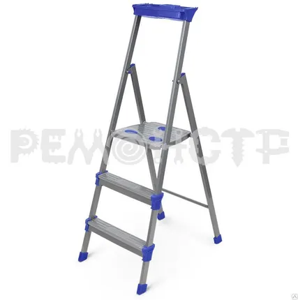 Фото №0 Стремянка 4 ступени широкие (профиль 30*15) СМ4 НИКА (ЭК)