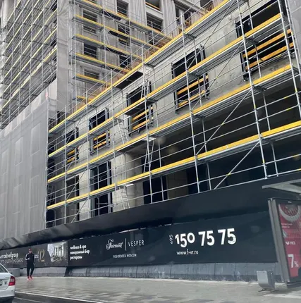 Фото №0 Аренда строительных фасадных лесов 6х10х1м с настилом