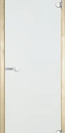 Фото №3 Дверь для сауны Harvia 8х19 (стеклянная, прозрачная, коробка ольха), D81904L