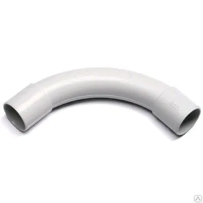 Фото №0 Поворот на 90 град. с малым радиусом, IP40, ПВХ, д.25 мм