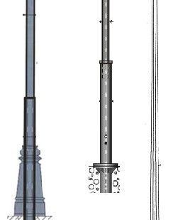фото Опора СТВ-6 (с толщиной стенки 4 мм) для видеонаблюдения