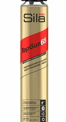 Фото №0 Пена монтажная Sila Пена монтажная Sila Pro TopGun 65, 875 мл