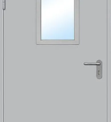 Фото №0 Огнестойкая дверь с остеклением.