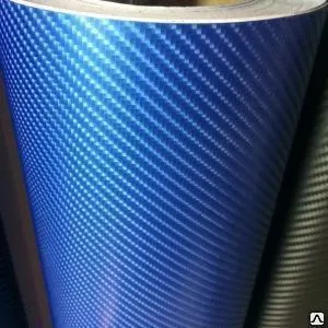Фото №0 3D карбон СИНИЙ лак ( 1,52x30 )