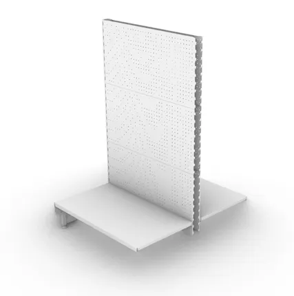 Фото №0 Стеллаж торговый двухсторонний 1500*900 мм перфорированный дополнительный